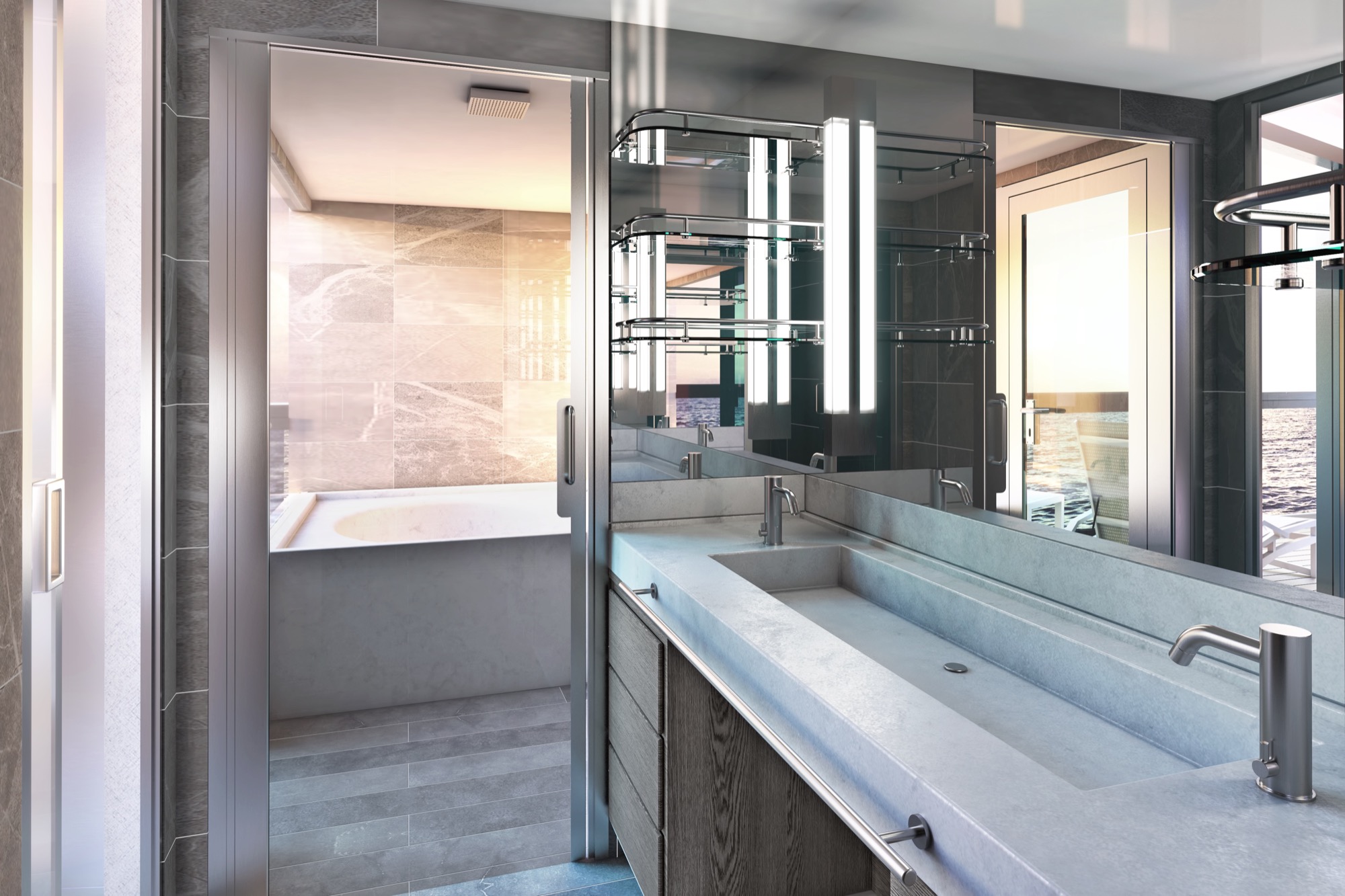 Silversea Cruises Silver Origin Silver suite bathroom.jpg